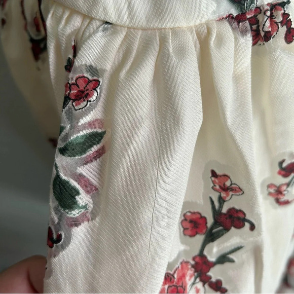 Storia Floral Babydoll Strapless Dress Sz Medium Romantic Coquette - Picture 4 of 7